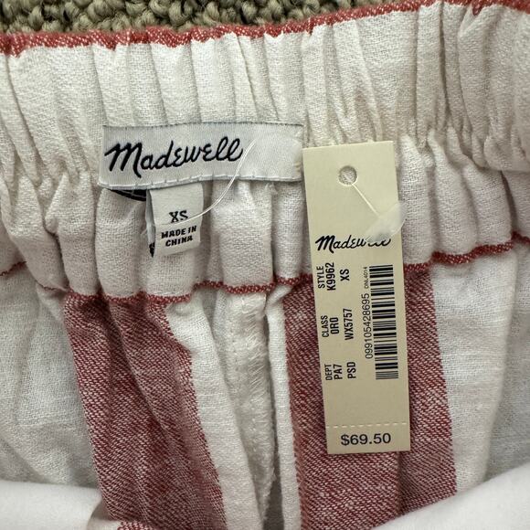 Madewell Huston Pull On Crop Wide Leg Linen Pants US Women's XS - Picture 5 of 6